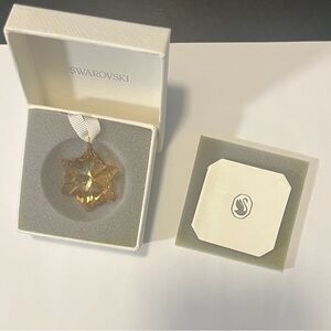 Swarovski Gold Star Ornament